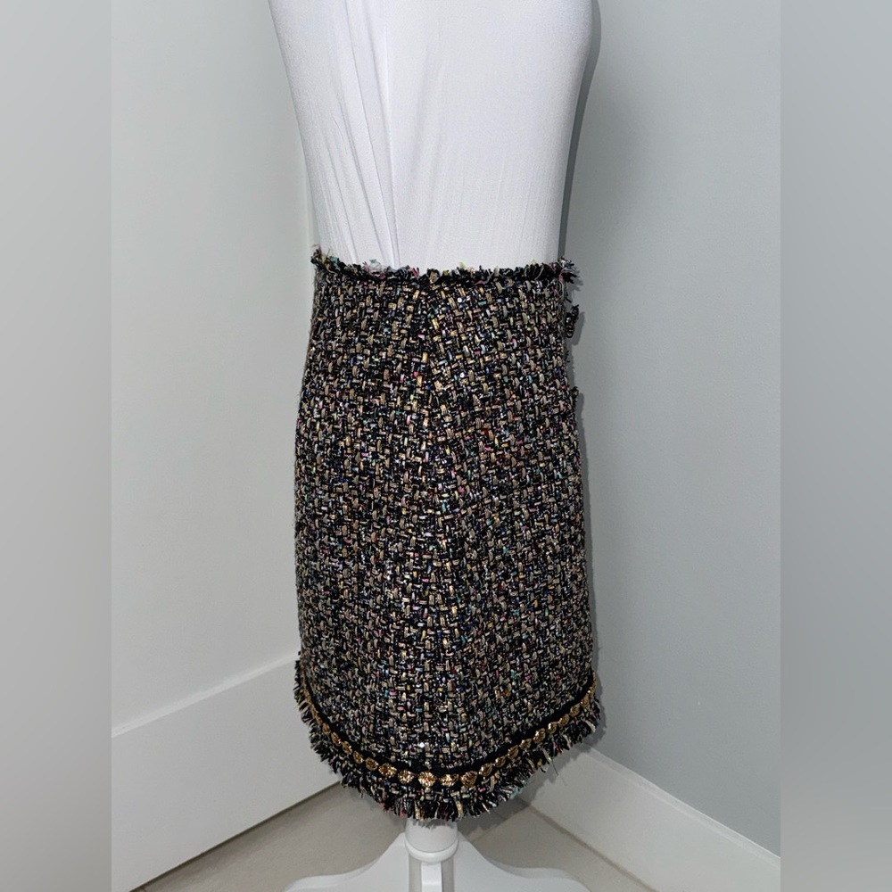 Cinq à Sept Odette Confetti Tweed Mini Skirt/Size 4 - Picture 6 of 11